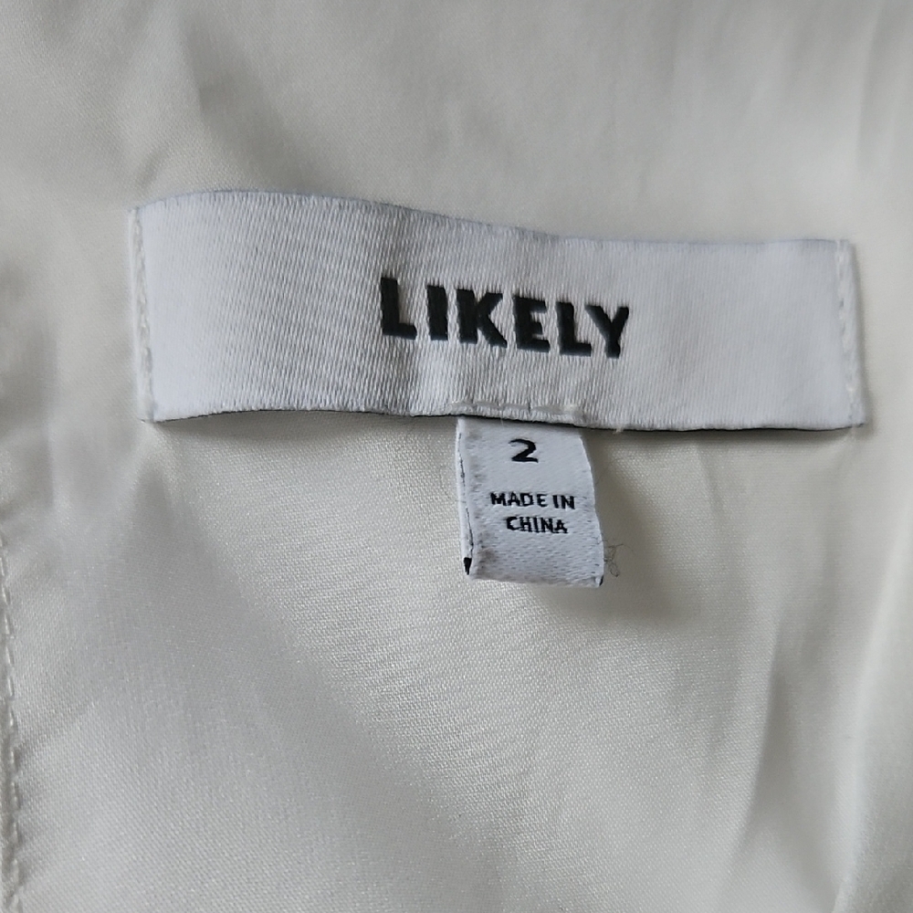 Chic and feminine Likely white peplum tank top in size 2 - Picture 3 of 7